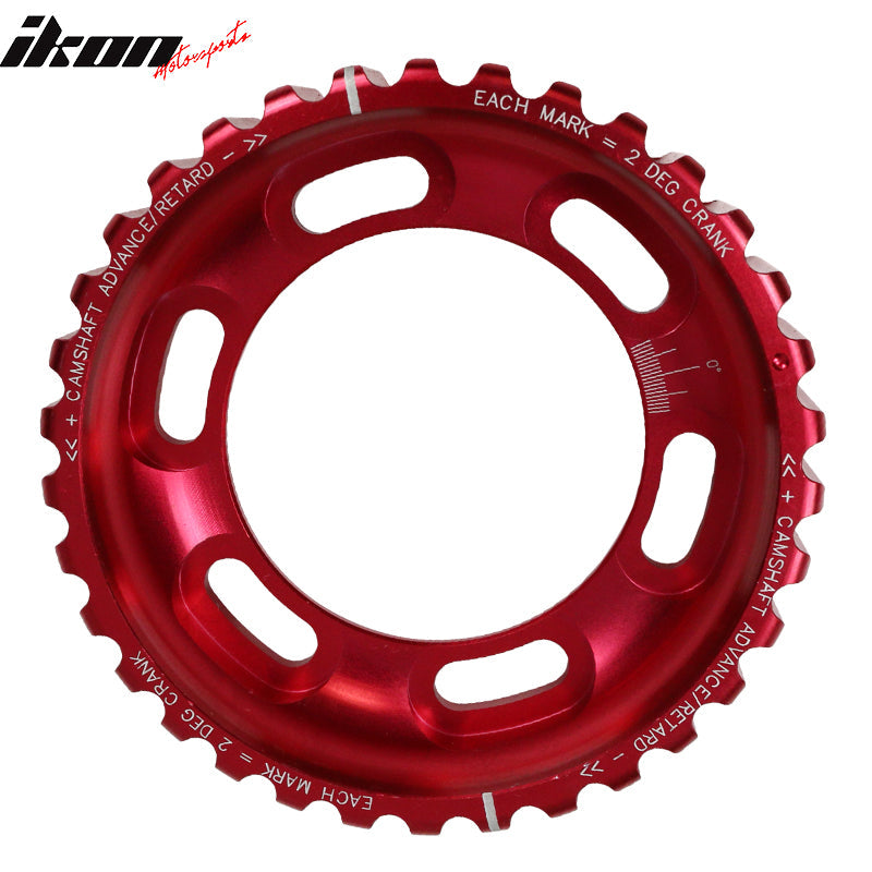 1995-1999 Mitsubishi Eclipse Hayame Red Non-Turbo Cam Gear Aluminum