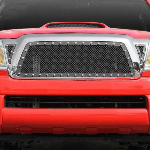Spec-D Mesh Grille Insert Toyota Tacoma (2005-2010) Rivet Style Stainless Steel