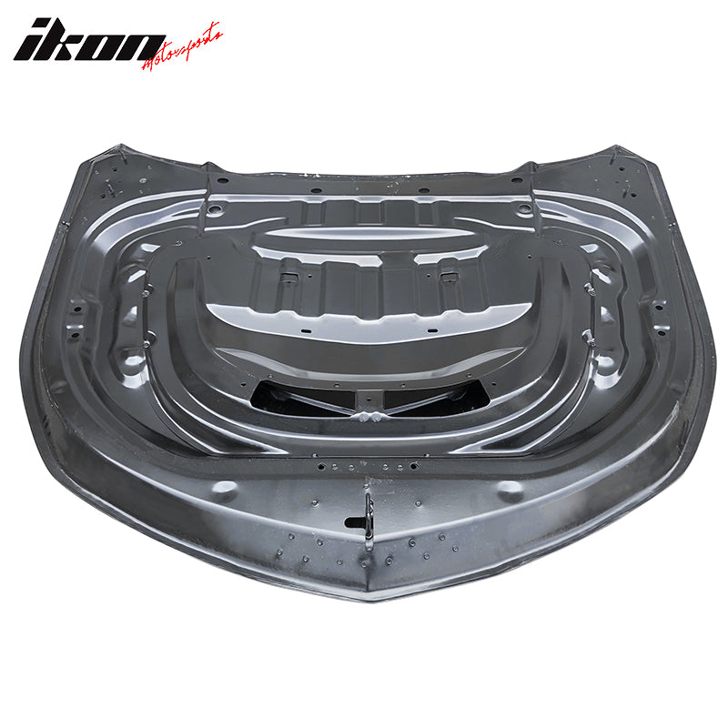 2016-2024 Chevy Camaro ZL1 Black Car Hood Guards Aluminum CF