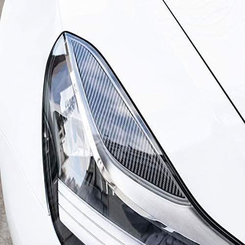 Headlight eyelid trimming eyebrow stickers suitable for Tesla Model 3 (2017-2021)