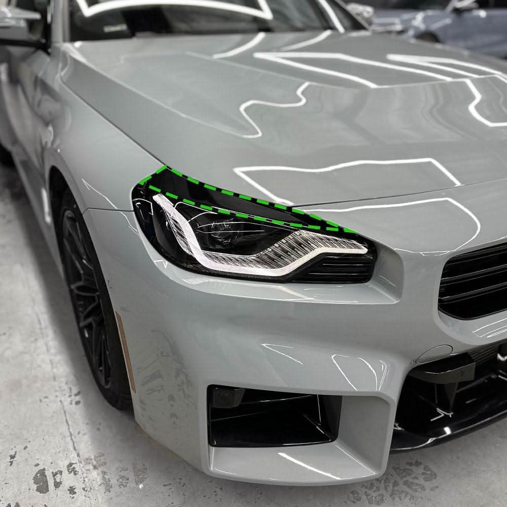 2023+ BMW G87 M2 Headlight Eye-Lid Accent Pre-cut Overlay