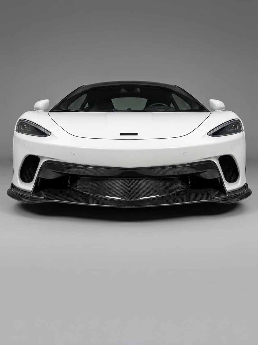 McLaren GT Carbon Fiber Front Bumper Lip Splitter OEM Style 2019+ Bolt-On Body Kit