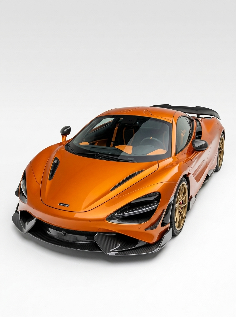 McLaren 720S Dry Carbon Fiber Front Lip Splitter Bolt-On Body Kit