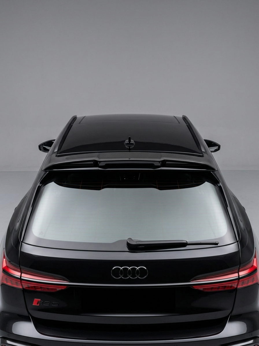 2019–2021 Audi RS6 / A6 C8 Avant Single Deck Roof Spoiler – Dry Carbon Fiber
