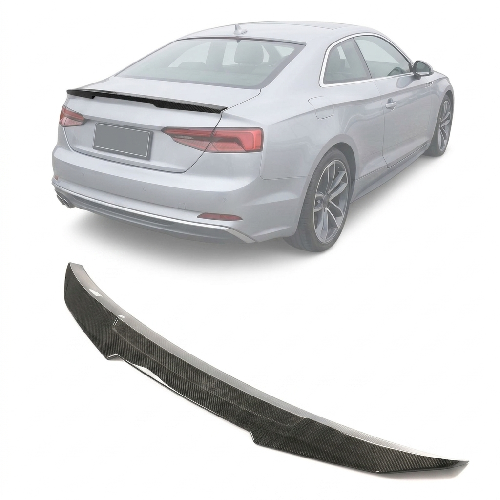 2017–2021 Audi A5 S-Line / S5 / RS5 B9 / B9.5 Coupe Rear Trunk Spoiler Wing Lip – Carbon Fiber