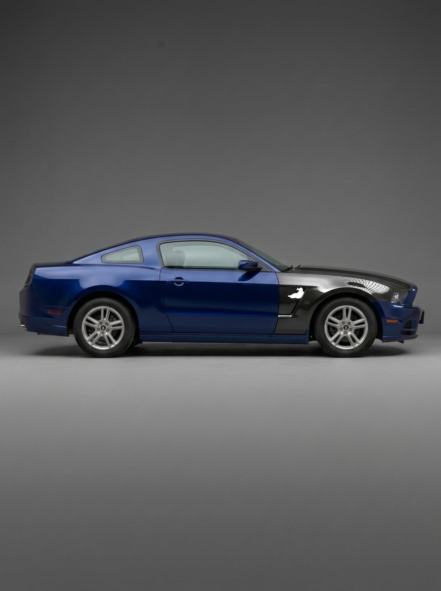 2010–2014 Ford Mustang GT350 V2 Look Front Over Fenders – Carbon Fiber