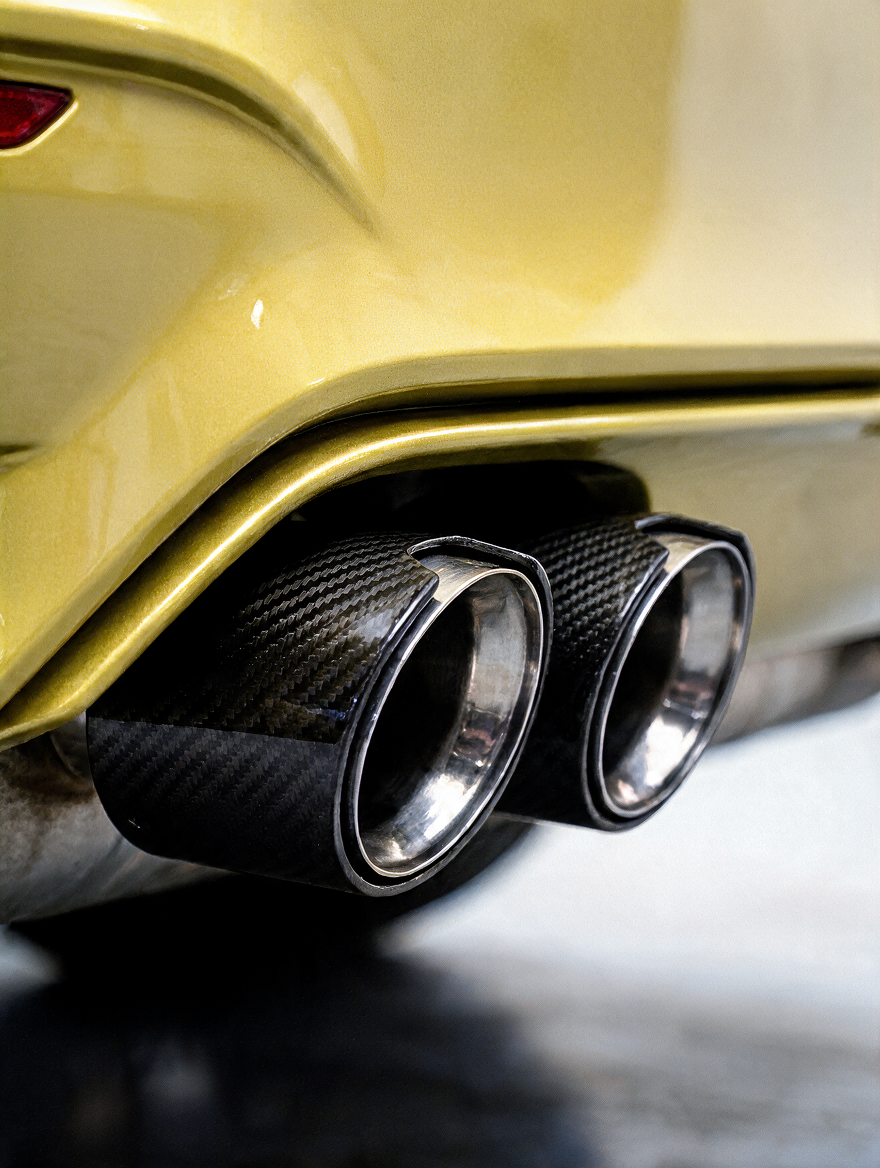 BMW Universal Fit Carbon Fiber Dual Muffler Tips