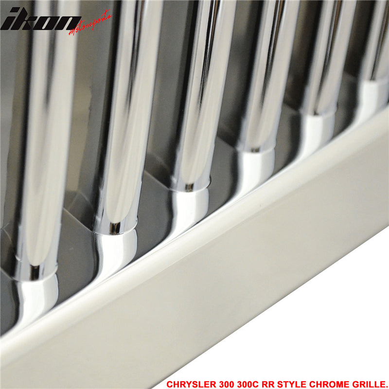 2005-2010 Chrysler 300 300C RR Phantom Chrome Front Bumper Grille ABS