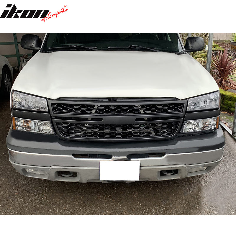 Car Grill for 2005-2007 Chevy Silverado 1500 2500HD 3500 Mesh Style Gr