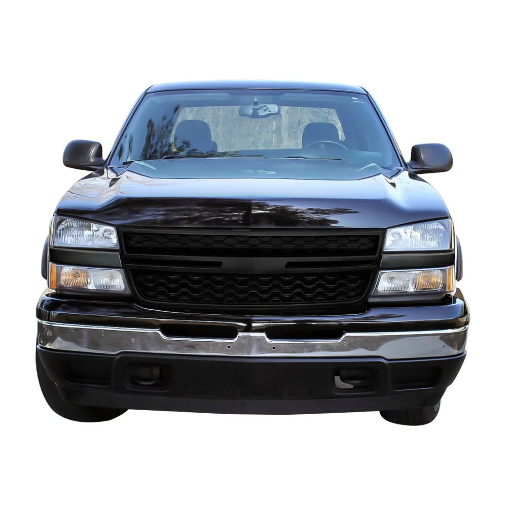 Car Grill for 2005-2007 Chevy Silverado 1500 2500HD 3500 Mesh Style Gr