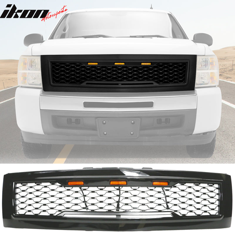 2007-2013 Chevy Silverado 1500 Front Bumper Hood Mesh Grille Grill