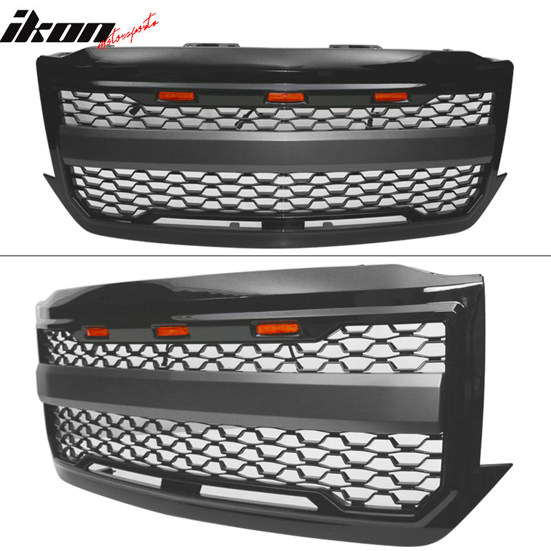 2016-2018 Chevy Silverado 1500 Front Bumper Hood Mesh Grille Grill