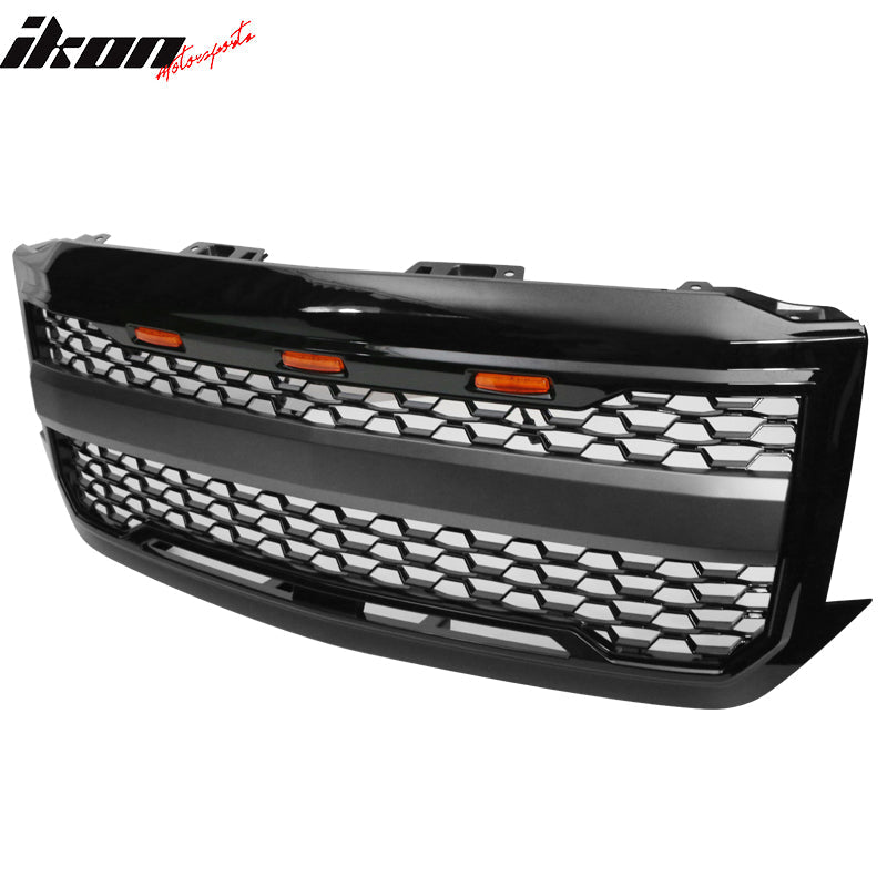 2016-2018 Chevy Silverado 1500 Front Bumper Hood Mesh Grille Grill