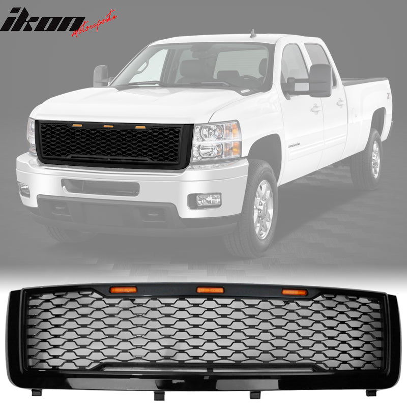 2011-2014 Chevy Silverado 2500 3500 HD Front Bumper Hood Mesh Grille