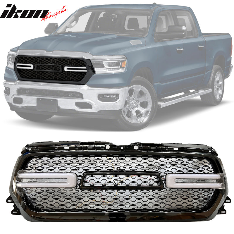 2019-2024 Dodge Ram 1500 Grill Front Mesh Vehicle Grill with LED Light