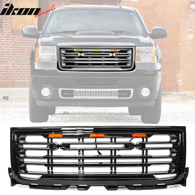 2011-2014 GMC Sierra 2500 3500 Front Bumper Hood Grille Guard Grill