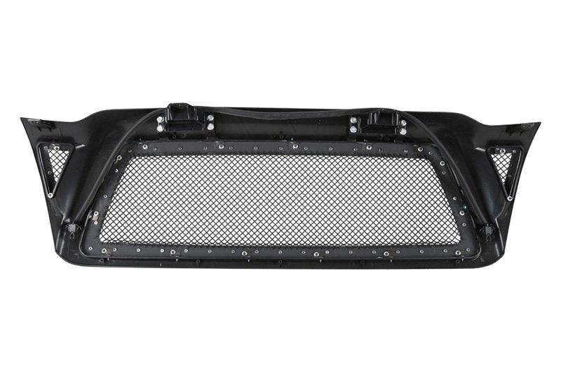 Spec-D Grill Toyota Tacoma (2005-2011) Black Mesh / Horizontal / Rivet Style