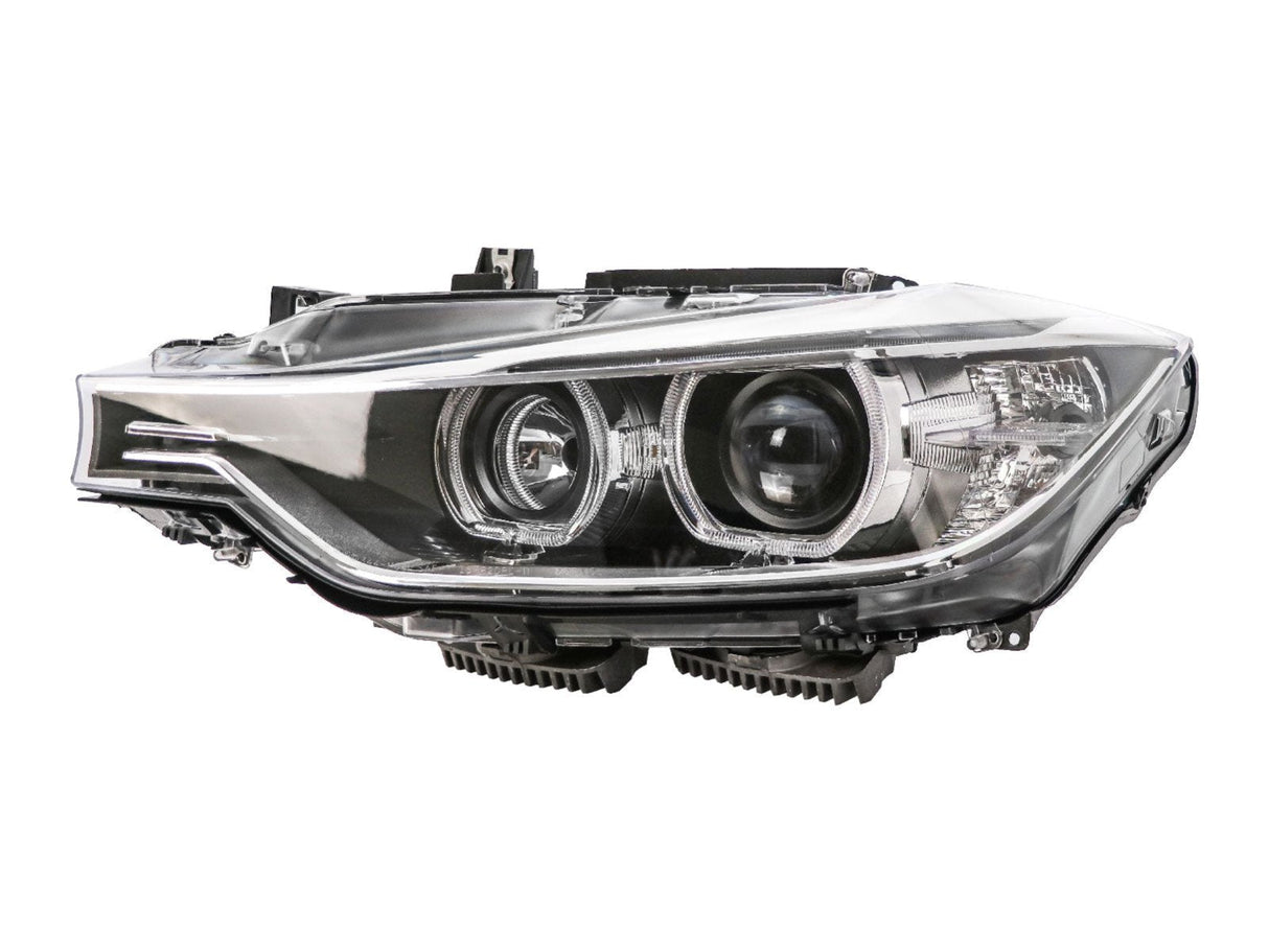 2012-2015 BMW F30 3 Series Black Projector Headlights with Halogen Bulbs