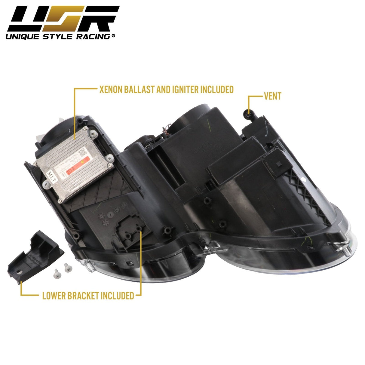2004-2010 Bentley Continental GT Facelift Style Chrome LED Projector Headlights Polyurethane