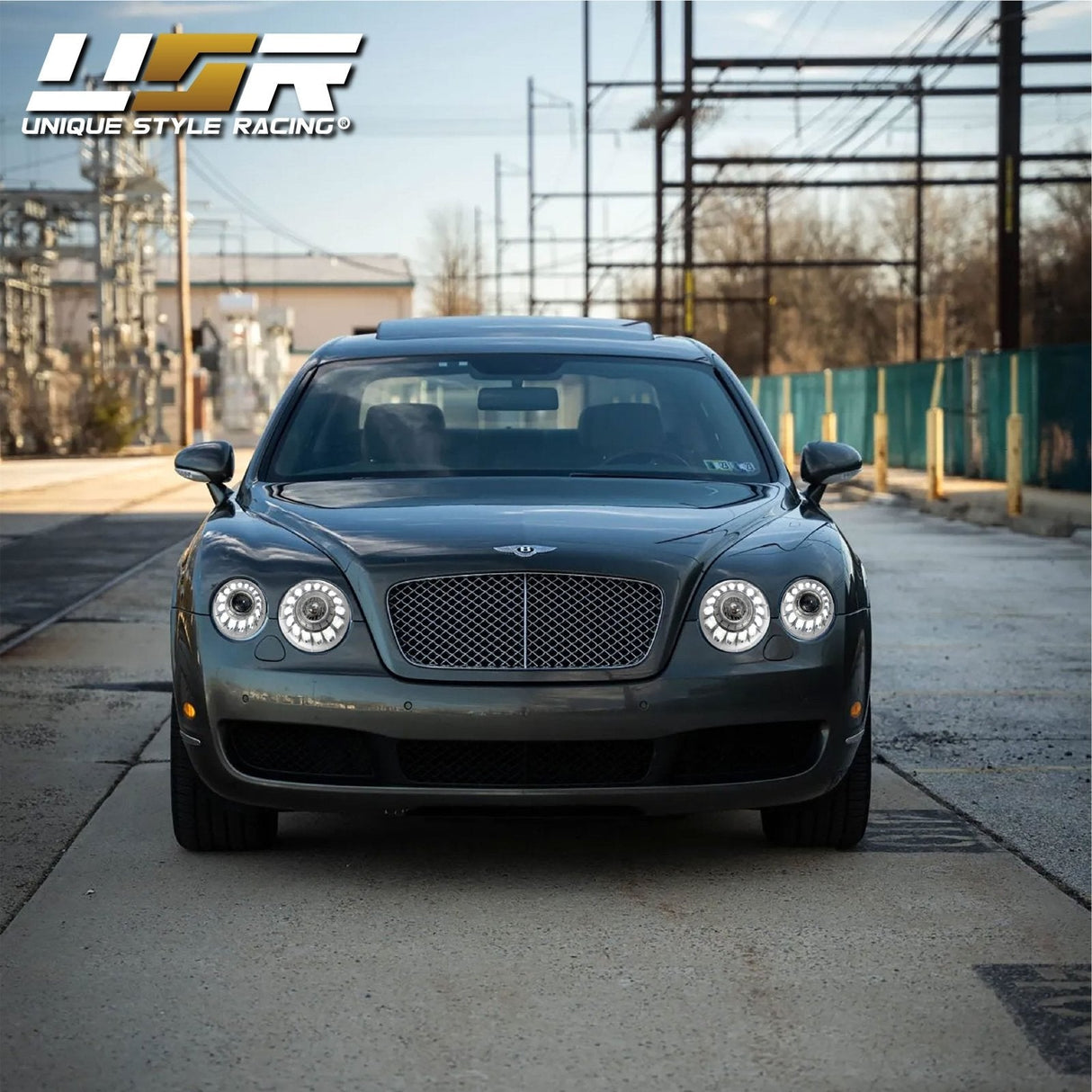 2004-2010 Bentley Continental GT Facelift Style Chrome LED Projector Headlights Polyurethane