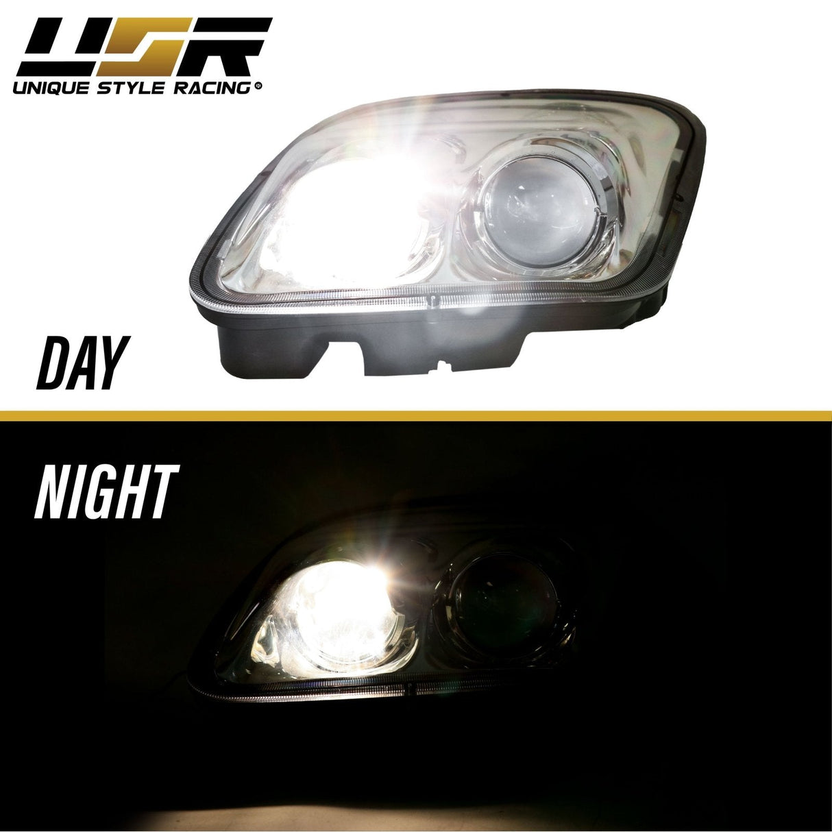 1997-2004 Chevrolet Corvette C5 Chrome Projector Headlights