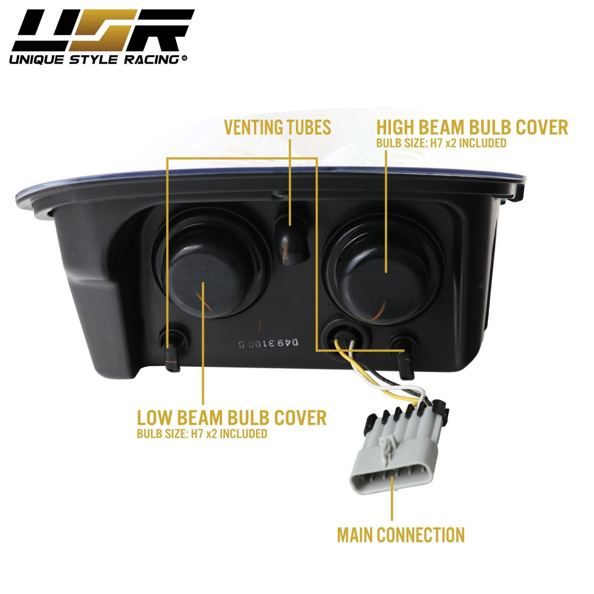 1997-2004 Chevrolet Corvette C5 Chrome Projector Headlights