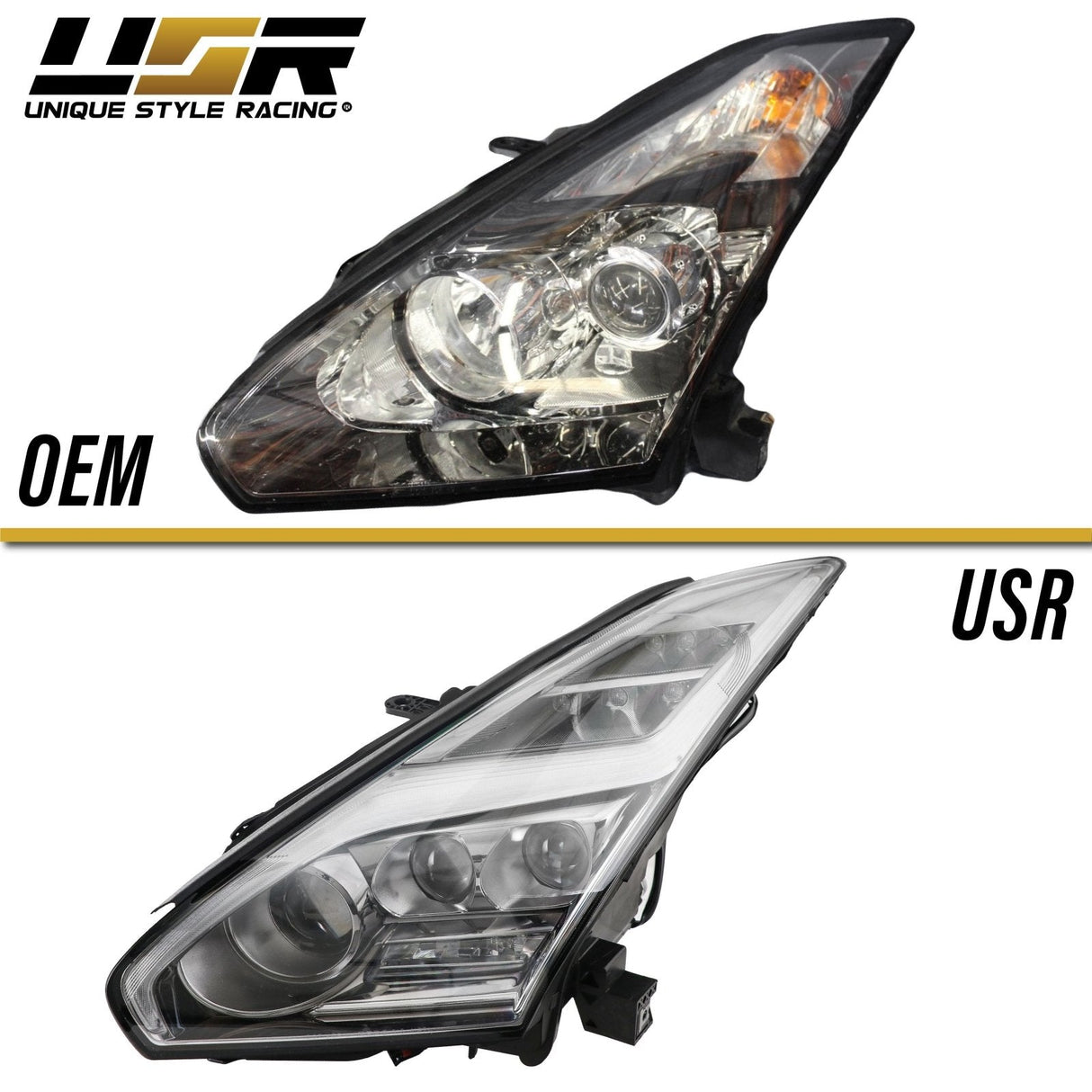 2009-2014 Nissan GT-R Facelift Style Full LED Headlights