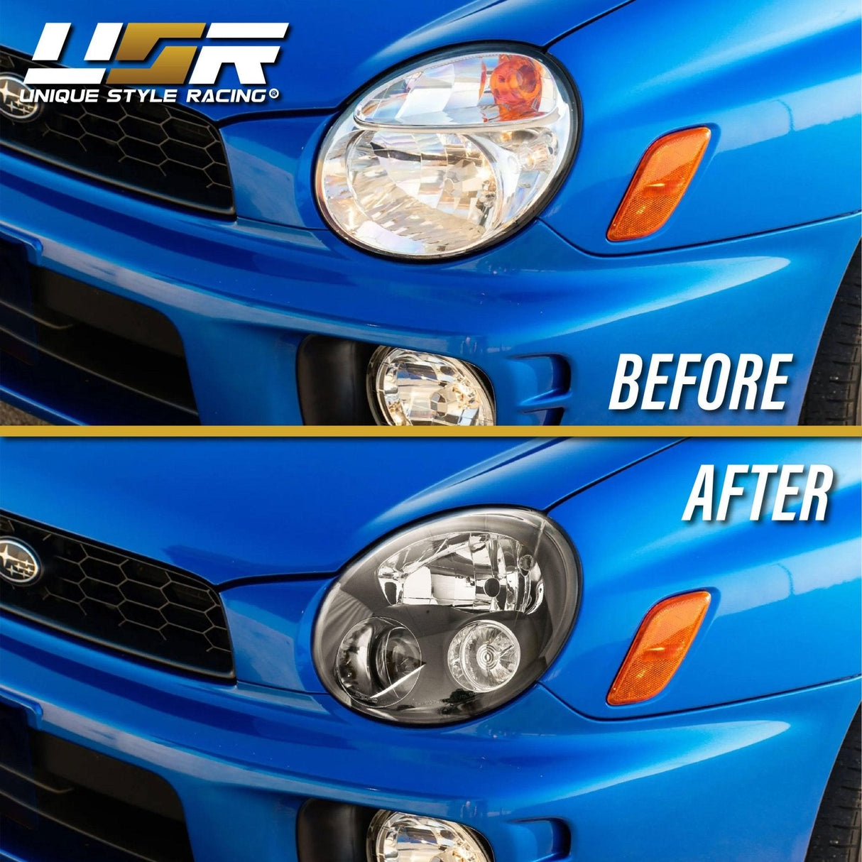 2002-2003 Subaru Impreza JDM Style Projector Headlights