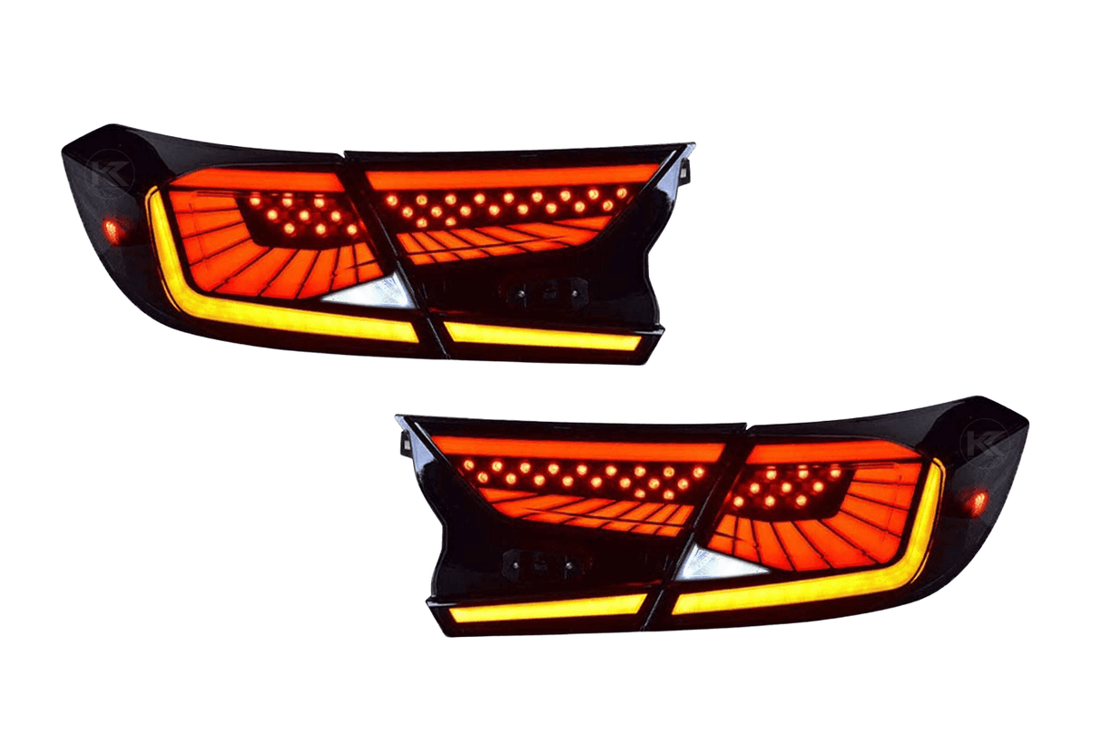 Honda Accord 10th Gen Smoked Dynamic LED Tail Lights (2018-2022) - K2 Industries