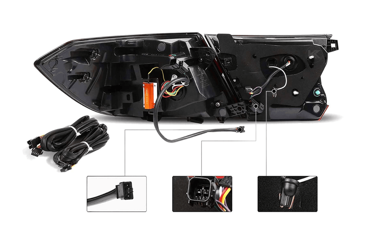 Honda Accord 10th Gen Smoked Dynamic LED Tail Lights (2018-2022) - K2 Industries