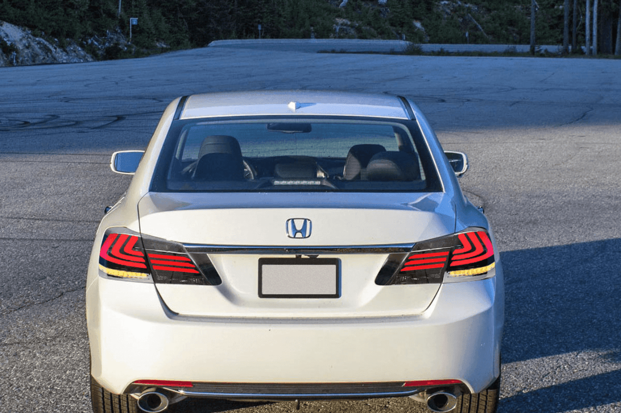 Honda Accord 9th Gen -Red,Red Smoked, Full Smoke- LED Tail Lights Upgrade (2013-2015) - K2 Industries