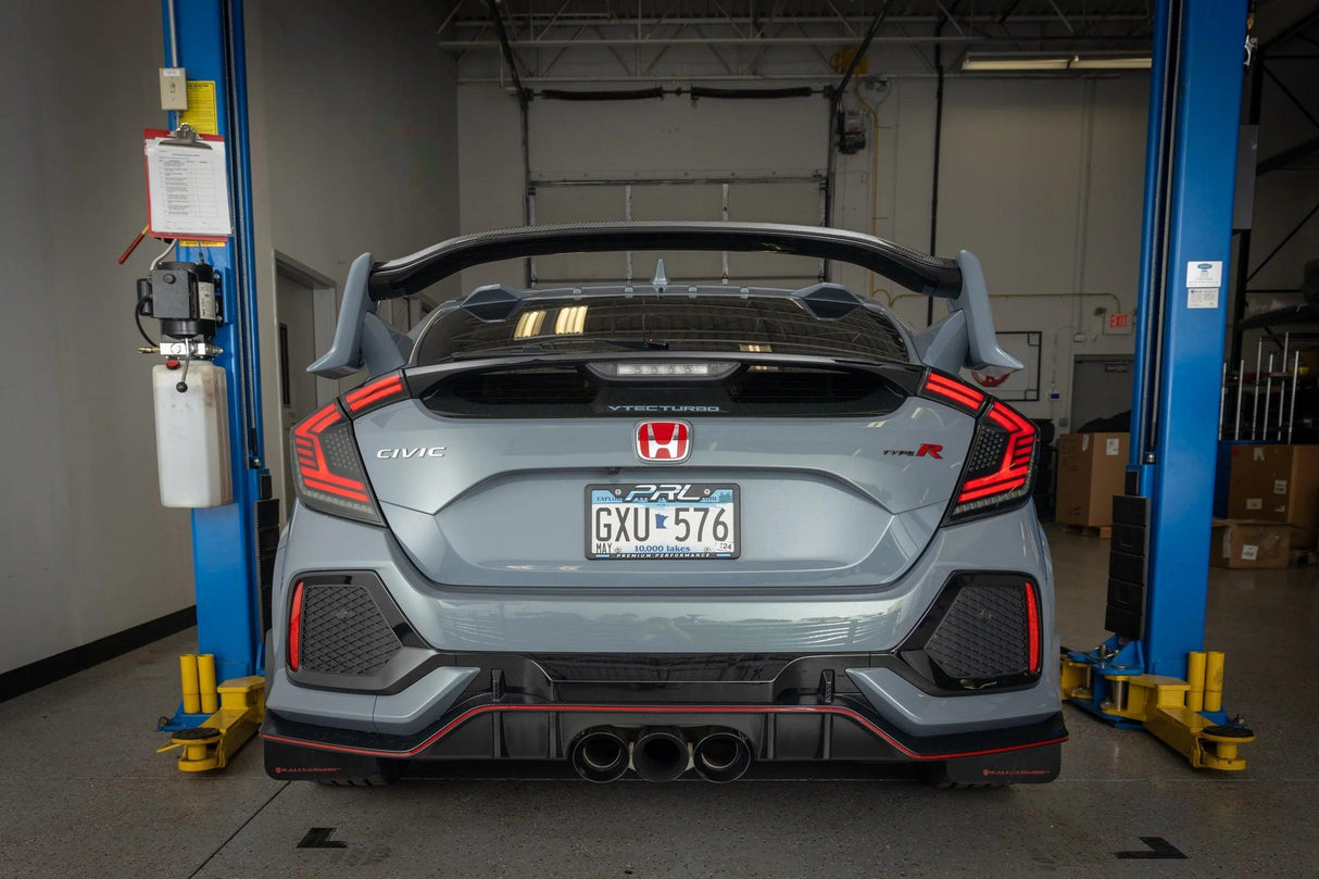 Honda FK8 Civic Smoke and Black V1 Pulse LED Tail lights (2016 - 2021) - K2 Industries