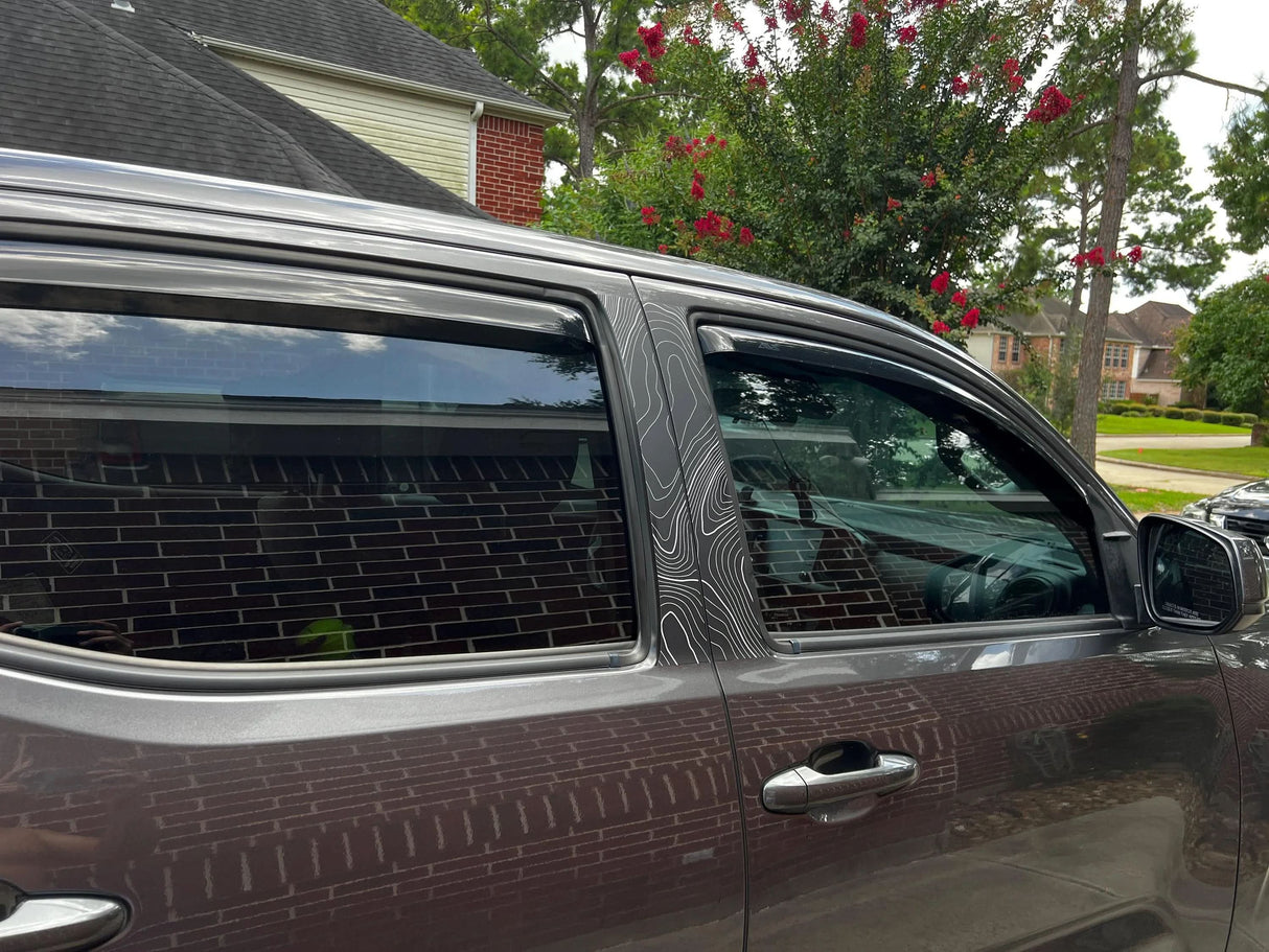Topo B Pillar Overlays - 2016-2023 Tacoma Double Cab