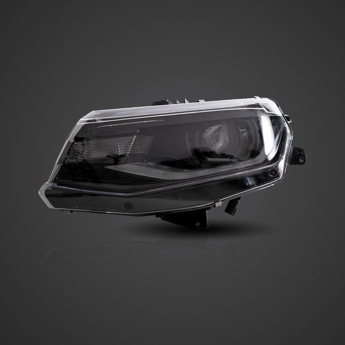 2016-2018 Chevy Camaro OEM Replica Headlights – Amber Sequential LED, Built-in Low/High Beams