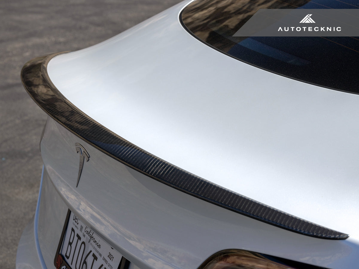 AutoTecknic Performance Dry Carbon Trunk Spoiler - Tesla Model 3