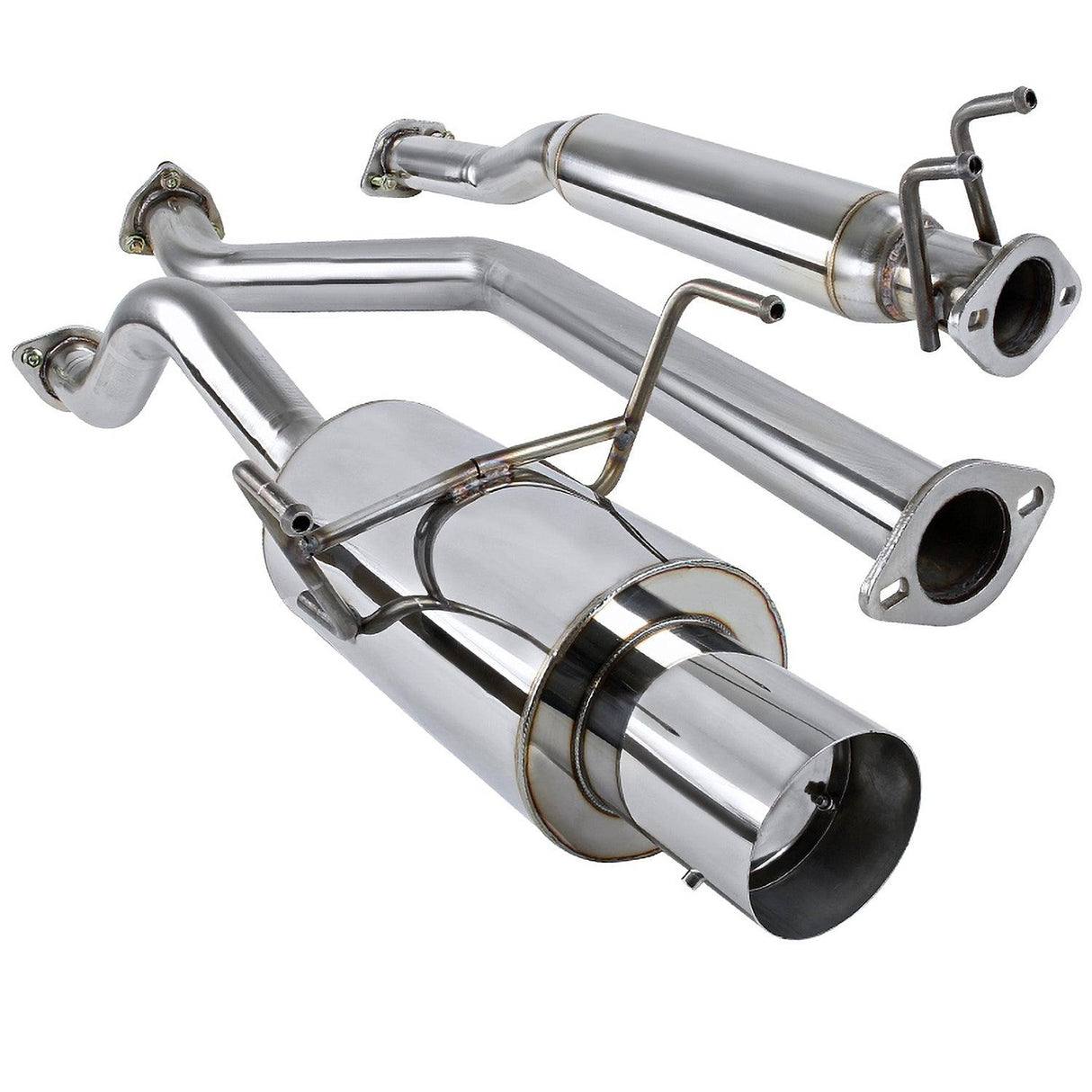 Spec-D Tuning Exhaust Acura RSX Base/Type-S (02-06) N1 Muffler w/ Burnt Blue or Polished Tip