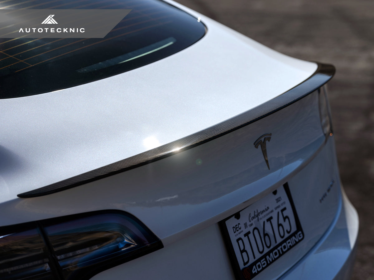AutoTecknic Performance Dry Carbon Trunk Spoiler - Tesla Model 3