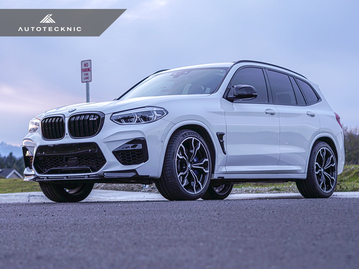 AutoTecknic Dry Carbon Performante Aero Splitter & Center Lip Set - F97 X3M | F98 X4M