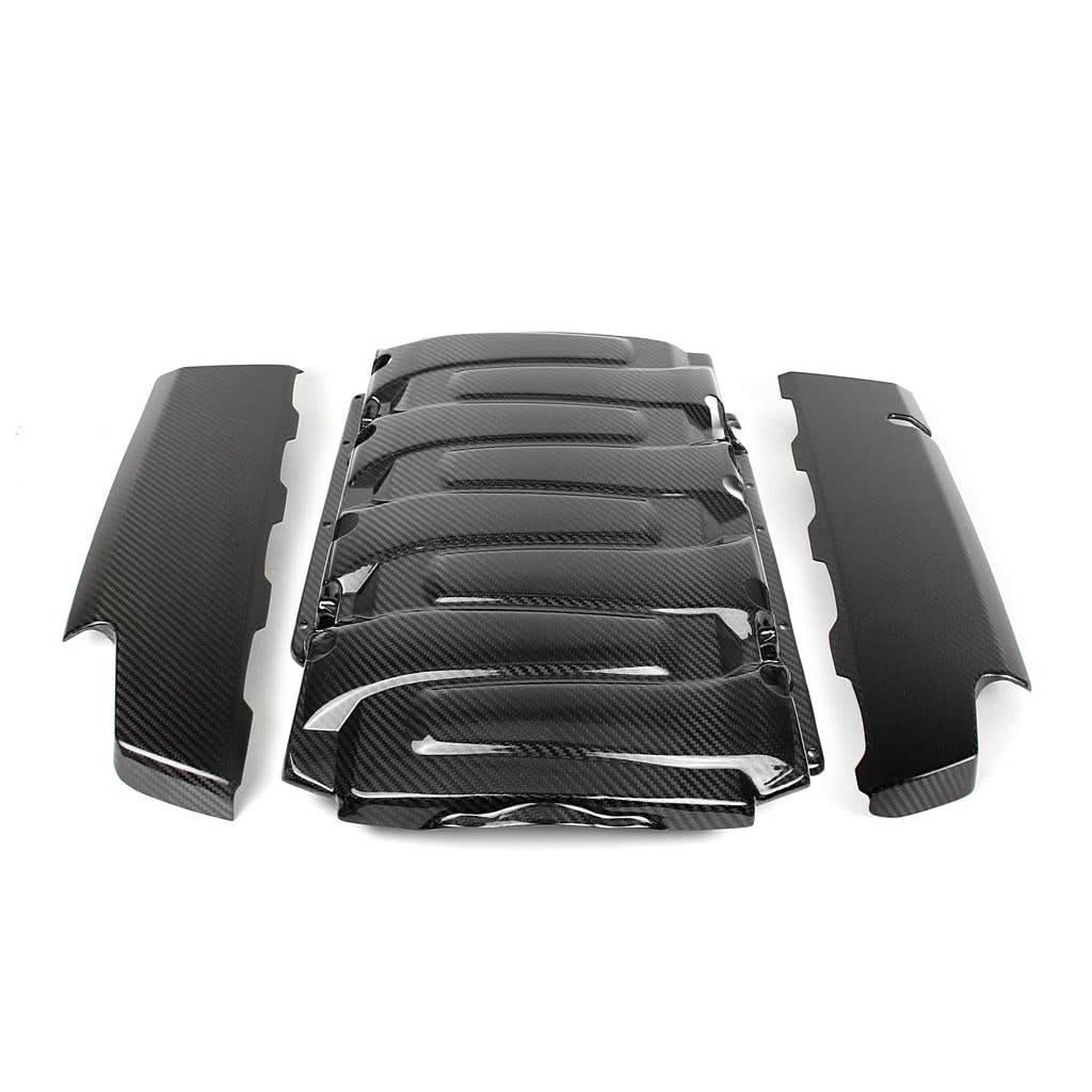 2016-2024 Chevy Camaro Gloss Carbon Fiber SS LT1 Engine Cover Set