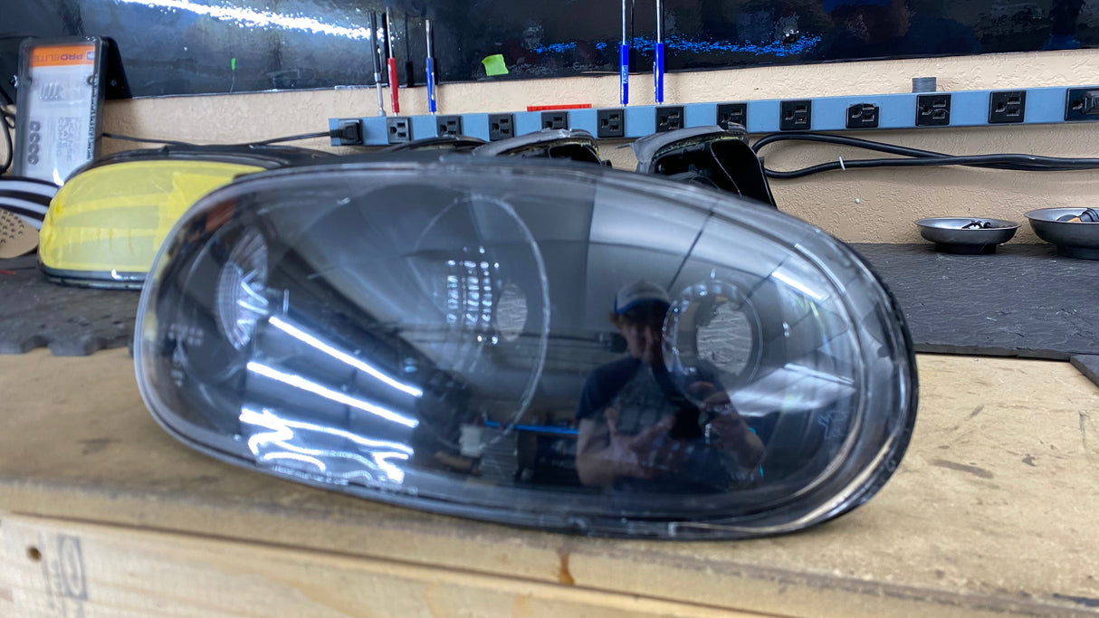 1990–1997 Mazda Miata All Black housing Tail Lights