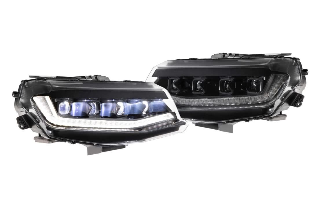 2016-2018 Chevy Camaro Fish Eye Projector Headlights β Amber Sequential Turn Signals, LED DRL