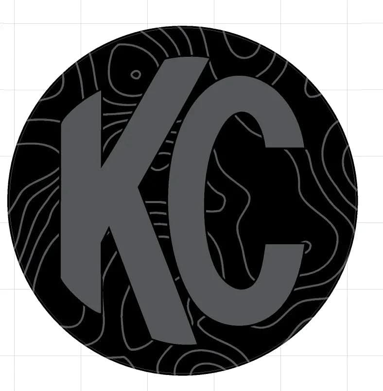 KC HiLITES Pro6 / Titan Gravity Light Cover Topo Overlays (Pair) - Universal