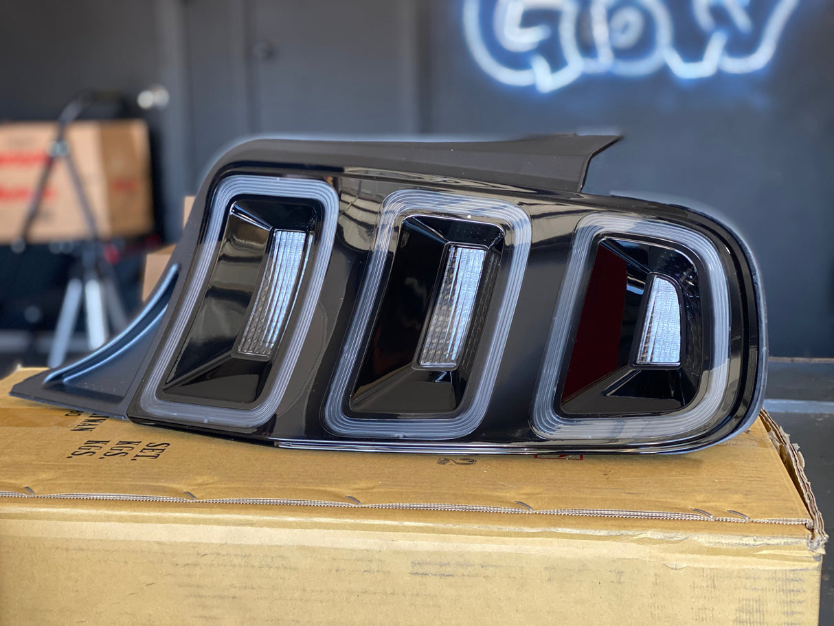 NTXGlow Custom Tail Lights (2010-2014 Ford Mustang Clear)