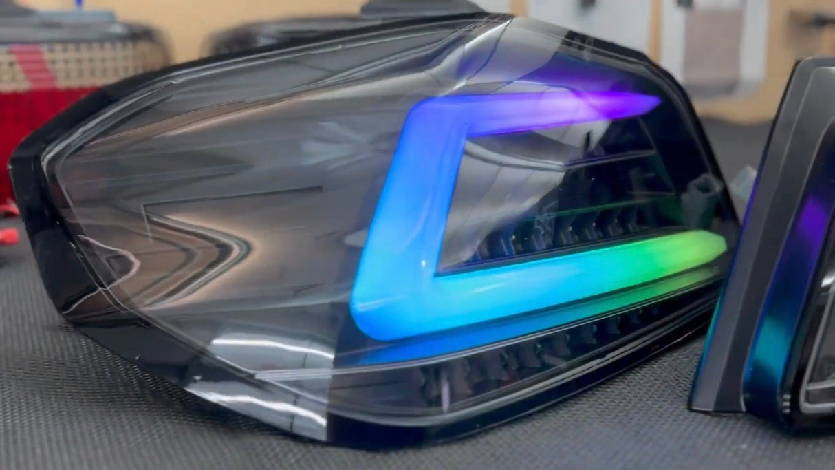 NTXGlow Black Spec D Color Shifting Tail Lights (2015-2021 Subaru WRX)