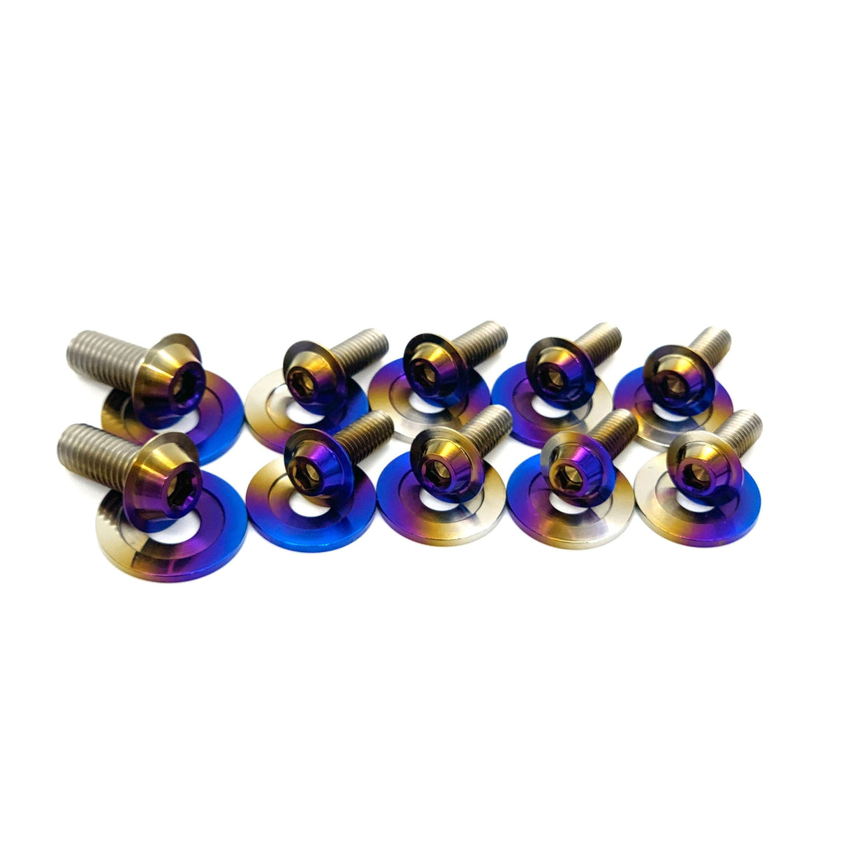 JDC Titanium Engine Bay Dress-Up Hardware Kit | Mitsubishi Evo 8/9