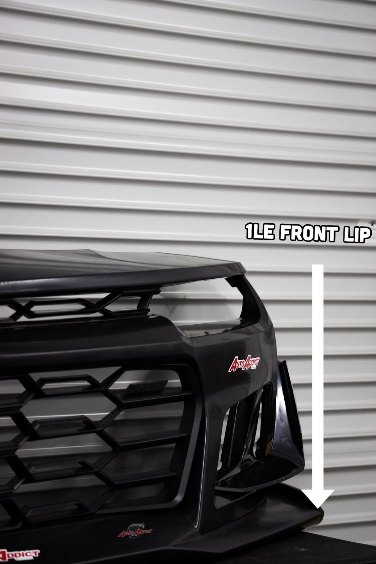2010-2015 Chevy Camaro ZL1 1LE Track Package Front Bumper Conversion 11pcs Full Kit Flat BLK Body Kit