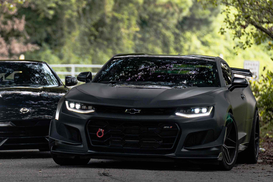 2016-2018 Chevy Camaro Fish Eye Projector Headlights β Amber Sequential Turn Signals, LED DRL