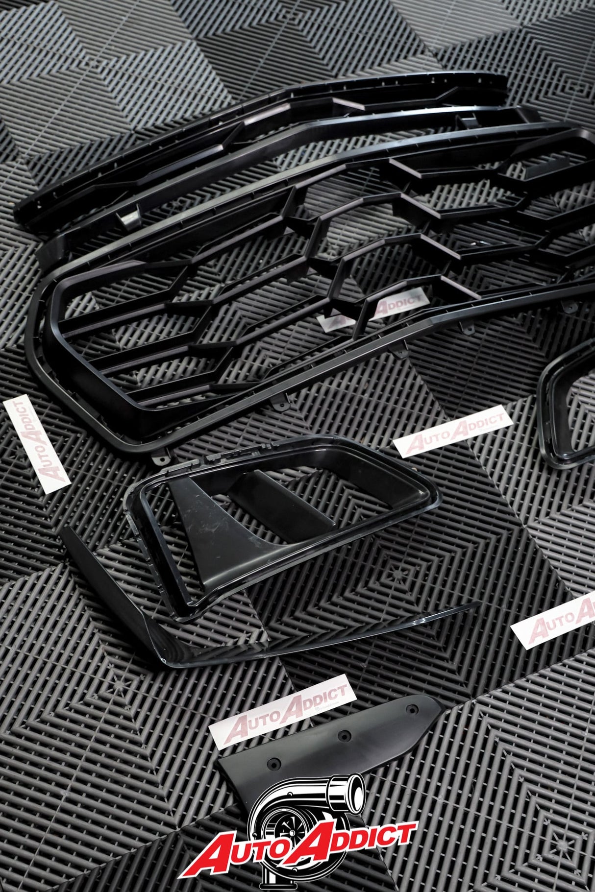 2010-2015 Chevy Camaro ZL1 1LE Track Package Front Bumper Conversion 11pcs Full Kit Flat BLK Body Kit