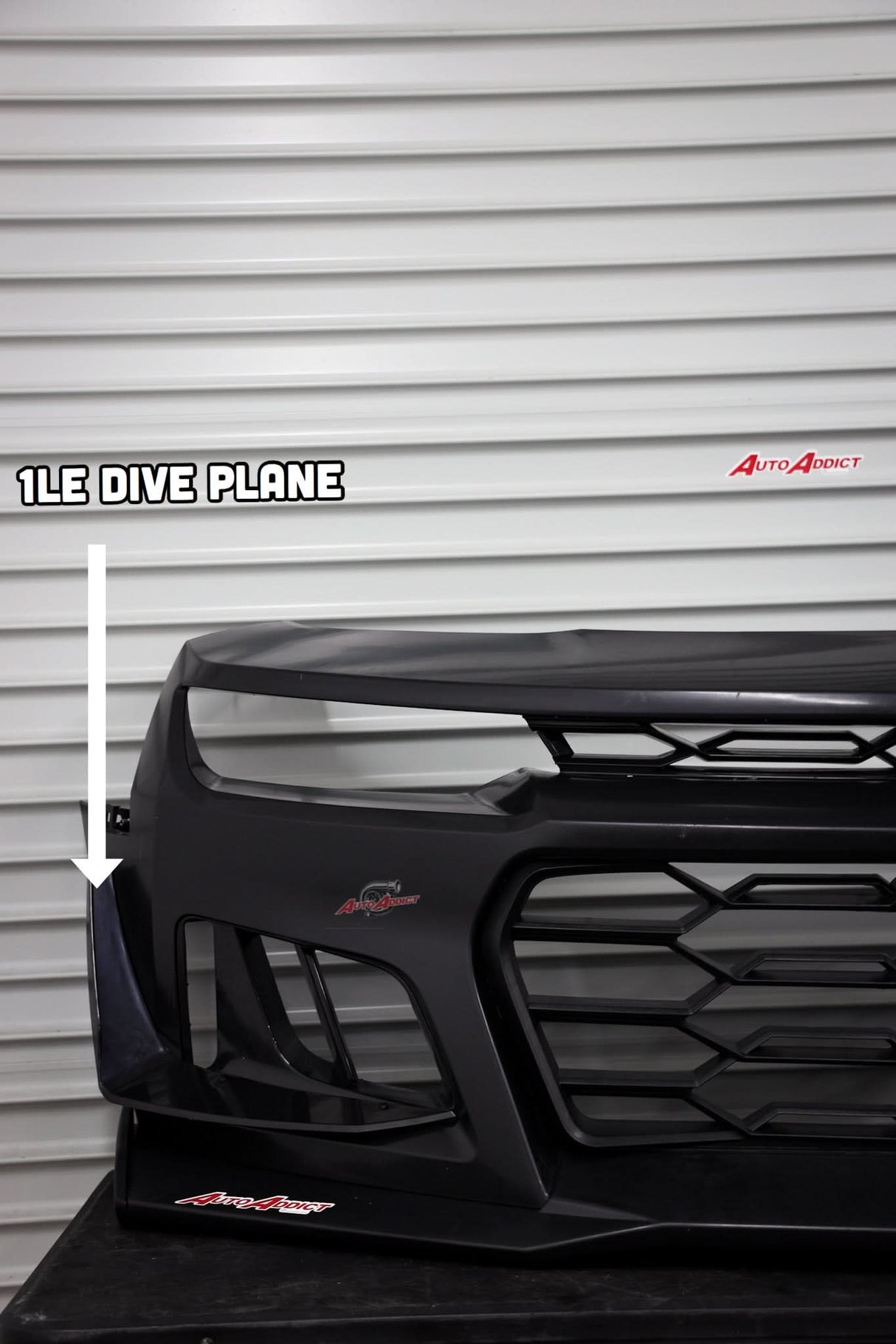 2010-2015 Chevy Camaro ZL1 1LE Track Package Front Bumper Conversion 11pcs Full Kit Flat BLK Body Kit