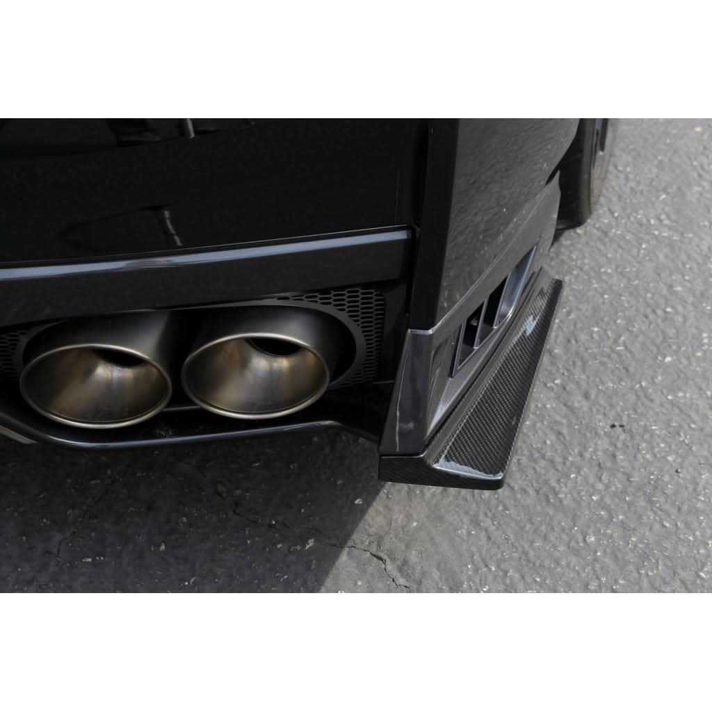 Carbon Fiber Nissan GTR-R35 Rear Bumper Skirts 2017-2022